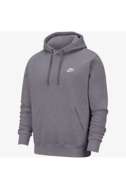 Nike Спортивний одяг Club Fleece Kapüşonlu Erkek Сірий світшот
