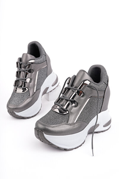 Madam Tarz Dnr-429 Lace-Up Glitter Hidden Heel Sports