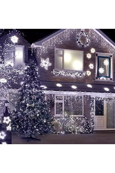 GOLD MARKET Outdoor Christmas light curtain IP44, 15m x 0.7m, 429 LEDs, 8 games, cool white
