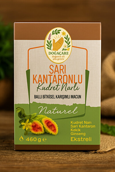 DOĞA ÇARE Doğaçare Sarı Kantaronlu Kudret Narlı Ballı Bitkisel Karışımlı Macun 460gr