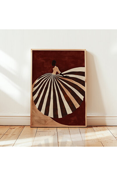 Tuba Decor Tablo dintr-o singură bucată cu rame din lemn pentru sufragerie, s...