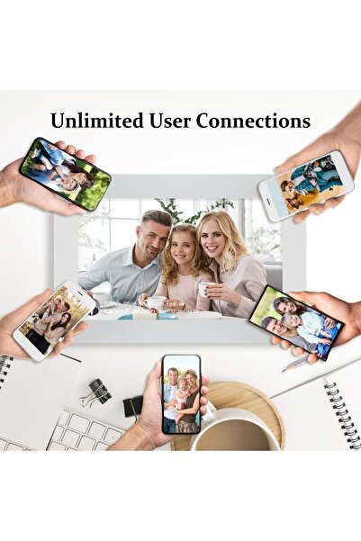 OEM Ramă foto digitală WIFI, 10,1 inch, ecran tactil IPS HD 800X1020, fotografii/video, difuzor, albă, 16 GB