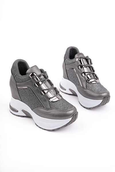 Madam Tarz Dnr-429 Lace-Up Glitter Hidden Heel Sports