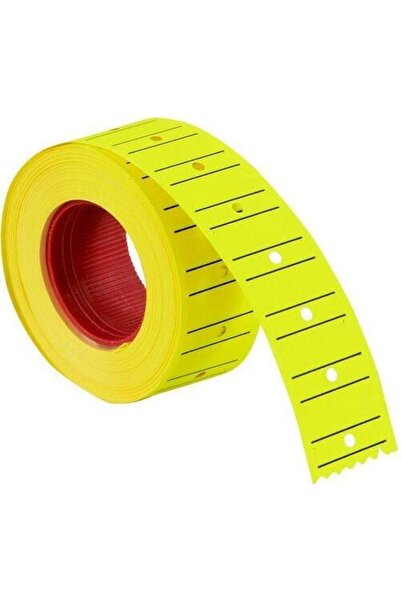 Erka بطاقات أسعار تانكس 12×21 مخططة باللون الأصفر الفاتح، عبوة من 800 قطعة تح...