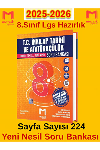 Fenomen Yayıncılık Güncel Mozaik Yeni Müfredat 8.Sınıf İnkılap Tarihi (Yeni Ü...