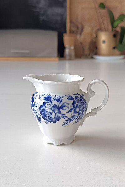 Seltmann- Weiden Bavaria Batı Alman Theresia Mavi Sütlük/Sosluk 120 ml