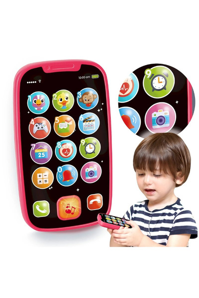 Picodino Interactive Toy for Babies, First Smartphone, HOLA TOYS, Pink