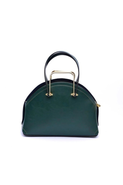 SOSELA Women's Dark Green Strap Hand and Shoulder Bag 67-8056