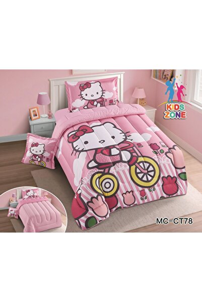 REDROSE COLOR 4-piece children's printed bedspread