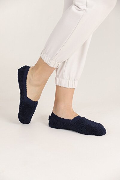 Welsoft Papuci de casă din pluș, standard, bleumarin, pentru femei 36/40