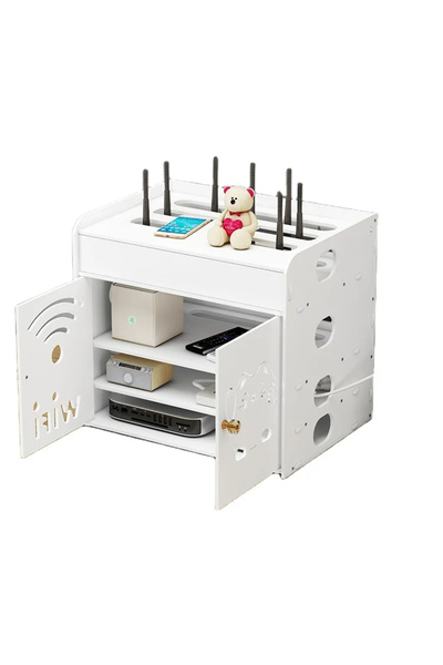 Seezesol Solution Raft suport pentru router wireless pentru ascunderea cablur...