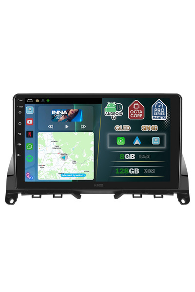 MaxTech Navigatie Mercedes C-CLASS W204/S204 pre-facelift (2007-2011) dedicata, 8 GB Ram 128 GB Rom OctaCore