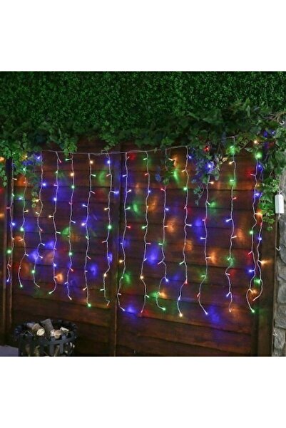 GOLD MARKET Instalație Cortină Luminoasă de Crăciun, 8 jocuri, 5m x 1m, 200 L...