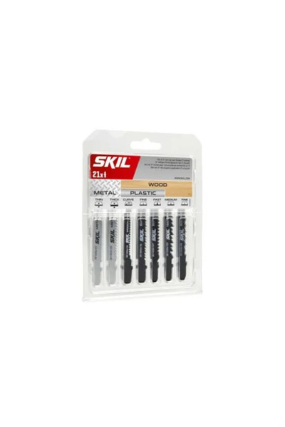 Skil 2610 S 00920 Set of 21 Jigsaw Blades, T-Shank