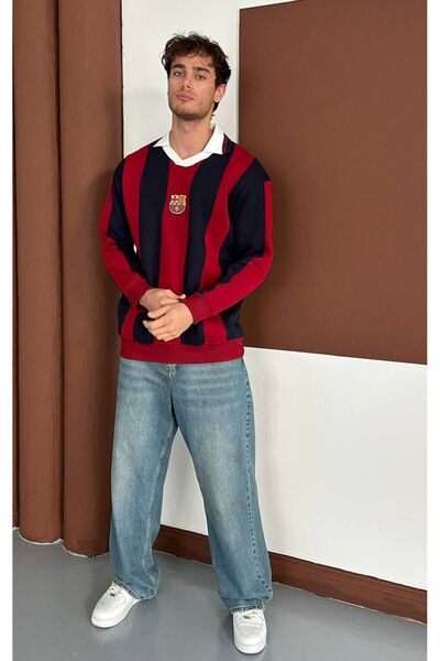 KUN SPORTSWEAR KRUVAZE YAKA PREMİUM СВІТШОТ ОВЕРСАЙЗ УНІСЕКС