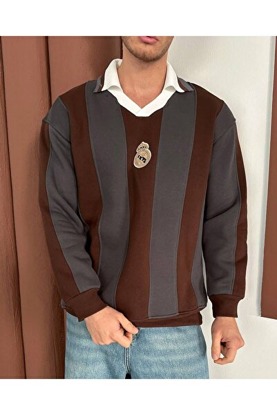 KUN SPORTSWEAR KRUVAZE YAKA PREMİUM СВІТШОТ ОВЕРСАЙЗ УНІСЕКС