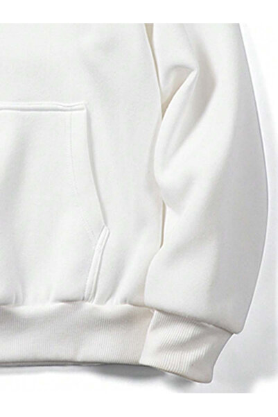 Relax family xf Men's Solid Color Hooded Sweatshirt Oversize Cotton Lined 3 Thread Winter Anti-Pilling