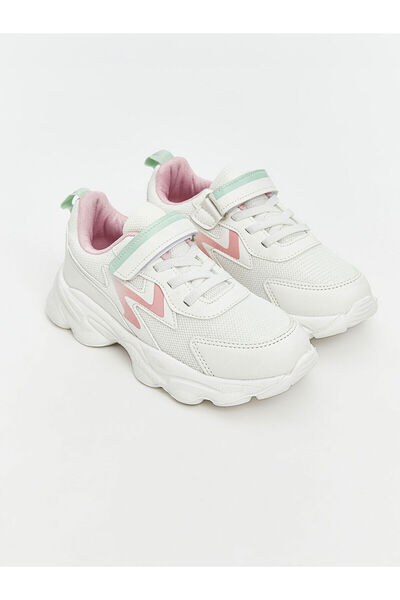 LC Waikiki LCW STEPS Girls' Sports Shoes with Laces and Velcro