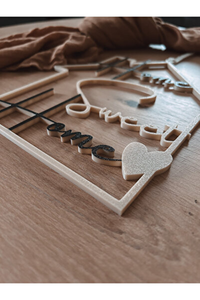 MYA DESİGN JEWERLY 3D Home Sweet Home Door Ornament