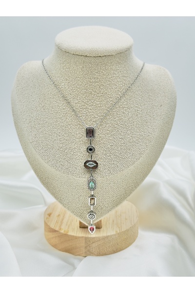 Snartun Stoned Y Model Steel Women's Necklace