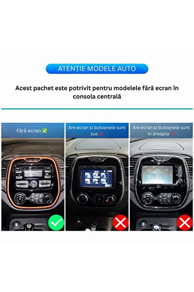 MaxTech Navigatie Renault Captur 1 X87 (2013-2017) dedicata, 4 GB Ram 64 GB Rom OctaCore, Carplay