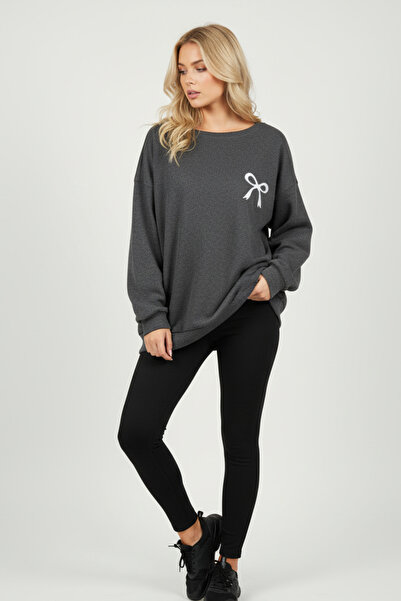 KOZİA OUTDOORS Міні-стрічка Деталізована жіноча оверсайз-футболка