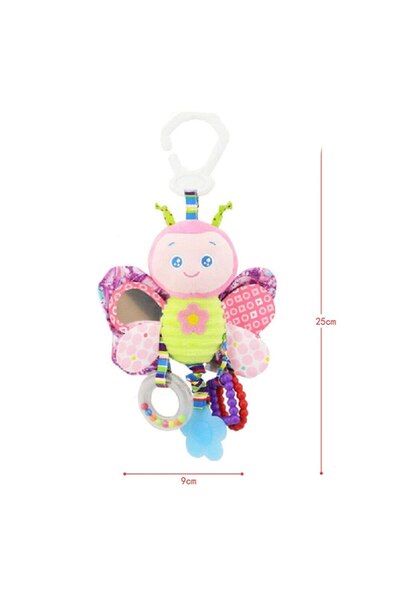 Picodino Jucărie zornăitoare din material textil pentru bebeluși - Fluture