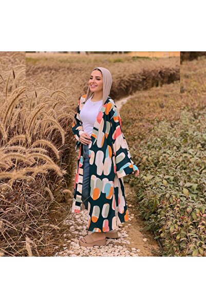 outline Women's Cardigan Made of Crepe