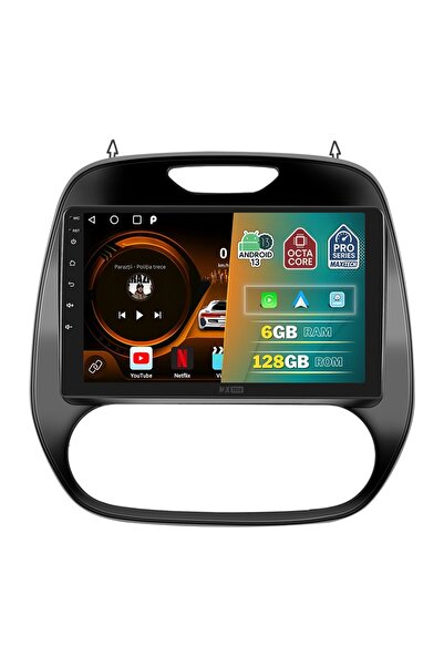 MaxTech Navigatie Renault Captur 1 X87 (2013-2017) dedicata, 6 GB Ram 128 GB Rom OctaCore, Carplay