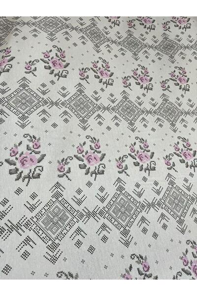 Budi One Hundred Percent Cotton Doortone Double Pique Set Cross-Stitch