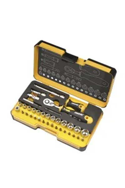 FELO Socket Wrench and Accessories Set R-GO, 1/4", 19 Pieces