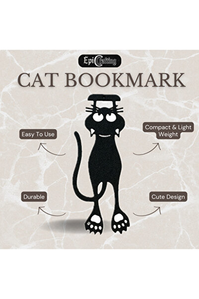Epic Crafting Semn De Carte Pisica, Durabil si Elegant