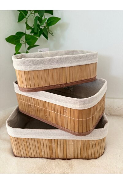 EcoVibe 3 Bamboo Baskets.