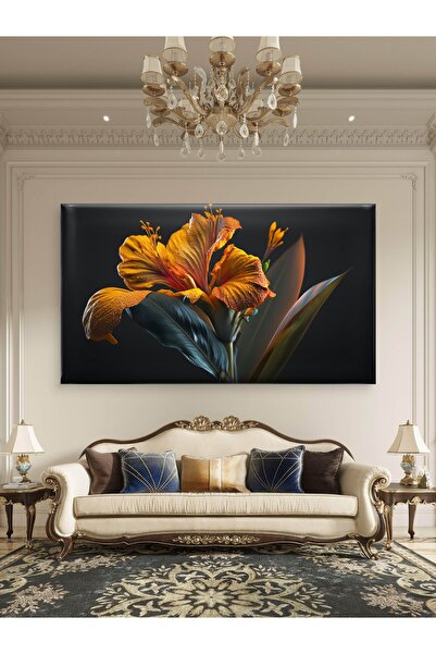 ESLEM KRALİÇE ÇİÇEK - ZAMBAK ÇİÇEĞİ - BASKI KANVAS TABLO