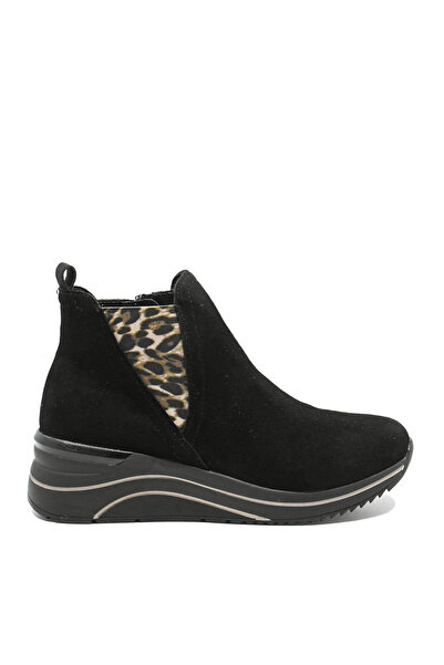 Remonte Black Ankle Boots from Suede Leather