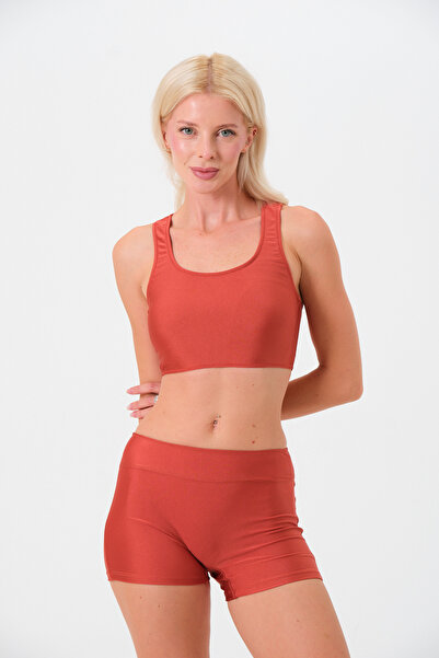 sandsunsea textile product Women's Halter Neck Swimsuit with Shorts Bikini Sea Pool Sports Woman Bikini Swimwear