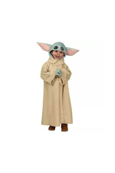 OEM Costum Yoda pentru copii, material textil, multicolor, 8 ani - 9 ani