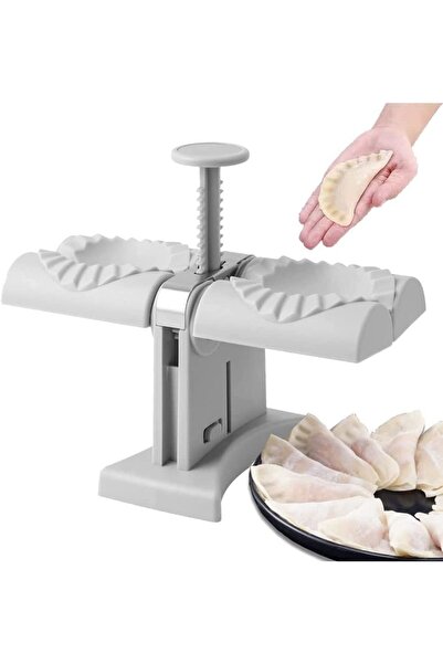 Vera Bambu Ev Tipi Çift Başlı Mantı Kalıbı – Pratik Mantı Yapıcı, Dayanıklı P...