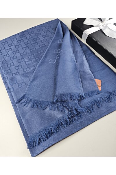 Miorel Scarfs G Desen Kaşmir İpek Şal Çift Taraflı Silk Cashmere Shawl