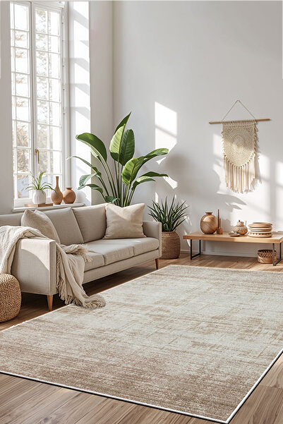 PINKIE HOME Dijital Baskı Makinede Yıkanabilir Kaymaz Leke Tutmaz Salon Halısı Mutfak Halısı ve Yolluk-N66