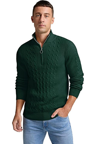 OEM Men's casual long-sleeved sweater S Green