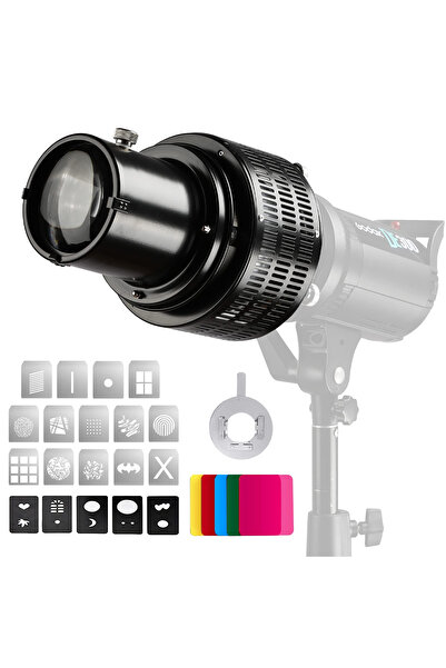 OEM Flash Diffuser with Focusing Snoot Reflector with Bowens Mount Metal for Artistic Effect Photography