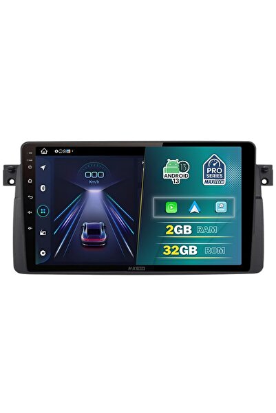 MaxTech Navigatie BMW Seria 3 E46 (1998-2006) dedicata, 2 GB Ram 32 GB Rom, Carplay