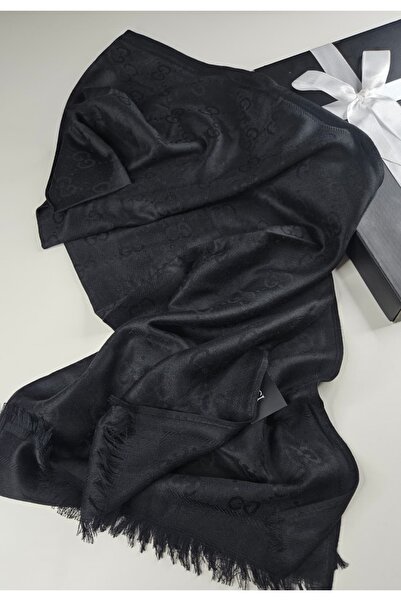 Miorel Scarfs G Desen Kaşmir İpek Şal Çift Taraflı Silk Cashmere Shawl