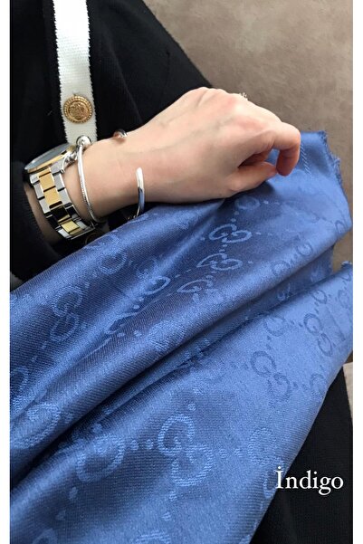 Miorel Scarfs G Desen Kaşmir İpek Şal Çift Taraflı Silk Cashmere Shawl
