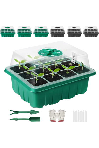 OEM Mini seră cu 6 tăvi de germinare a răsadurilor cu 60 de celule