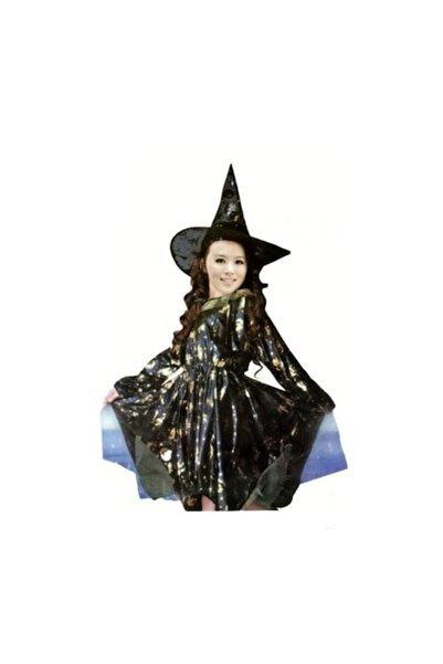 OEM Witch costume with hat, black, 8 years - 9 years