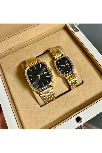 PW POLO WHITE Couple Wristwatches with Calendar 2 Pieces