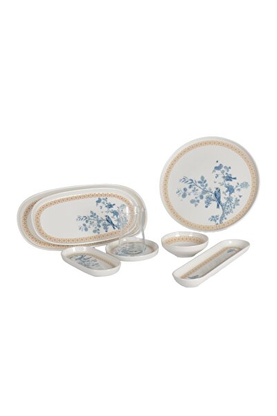 İpek PORSELEN 6 KİŞİLİK 29 PARÇA KAHVALTI TAKIMI (NIAO)