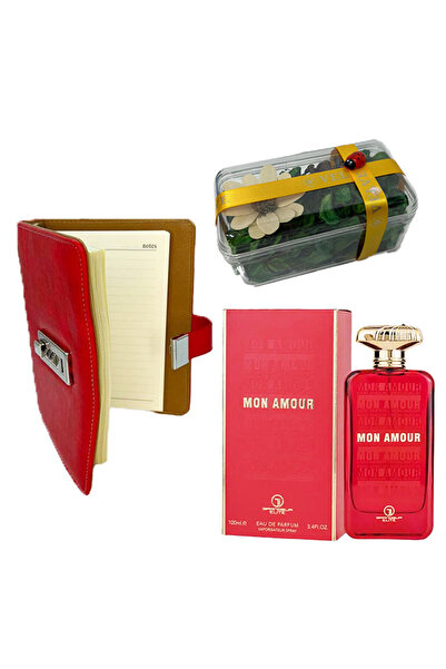 velve Pachet TravelHome pentru femei, agenda din piele ecologica cu cod, Parfum Grandeur Elite